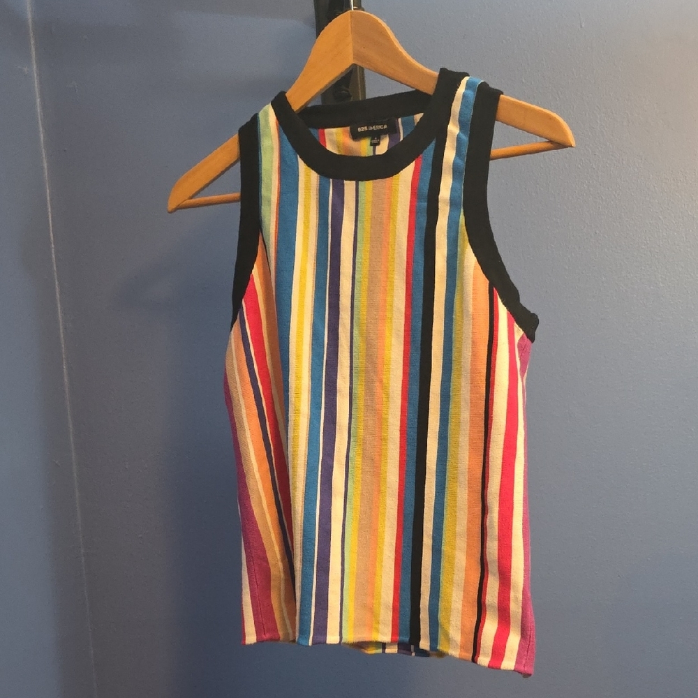 525 America Multicolor Striped Top